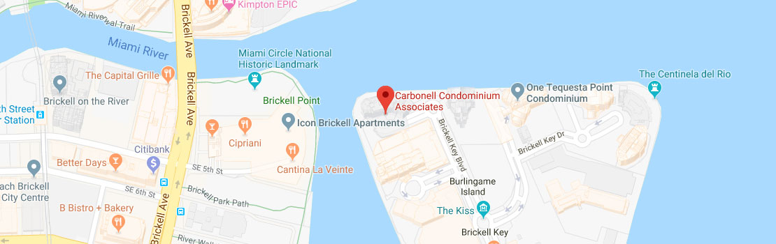 Carbonell Brickell Map